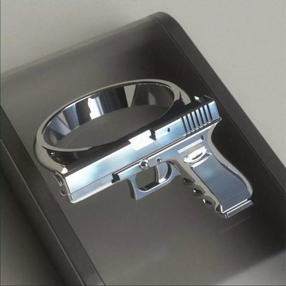 Other - New gun silver weapon fashion ring